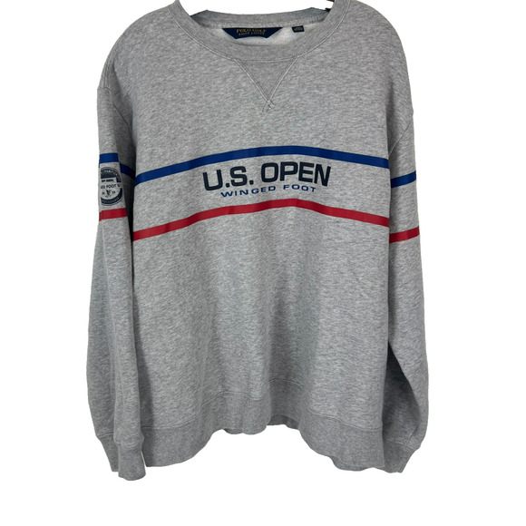 Polo Golf Ralph Lauren Mens XXL Gray US Open Winged Foot Gold 2020 Sweatshirt - Picture 1 of 6